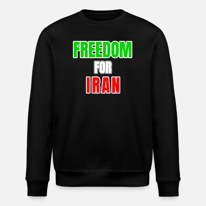 Iran Freedom - Stanley/Stella ROLLER Unisex Organic Sweatshirt - black
