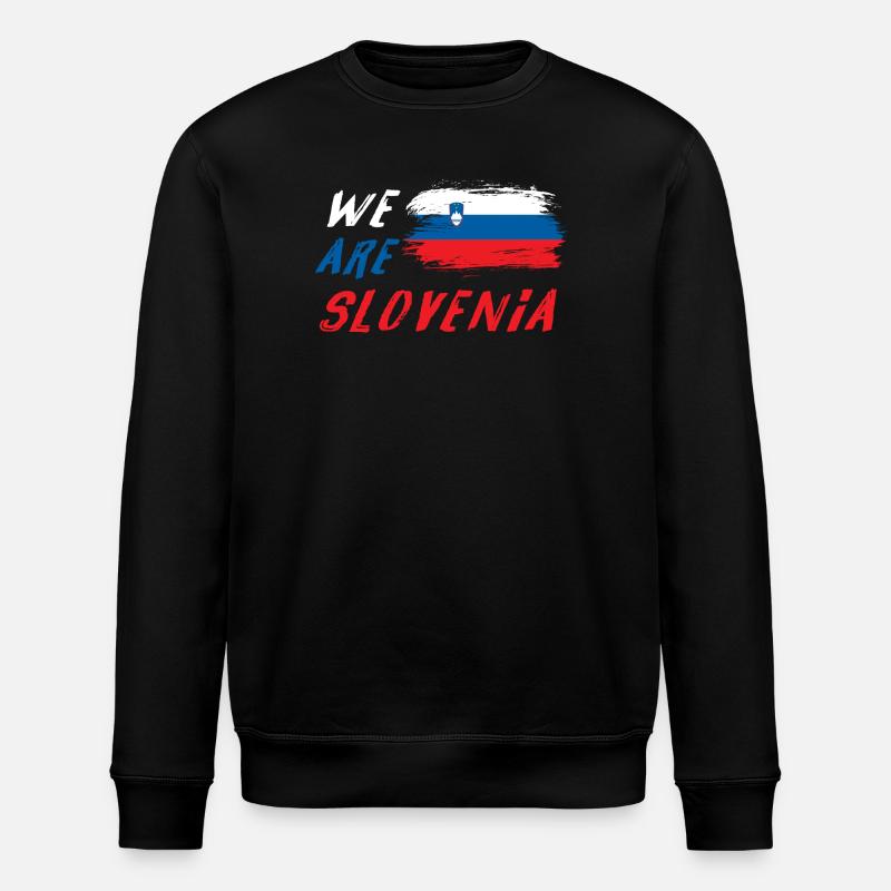 We are Slovenia - Stanley/Stella ROLLER Unisex Organic Sweatshirt - black