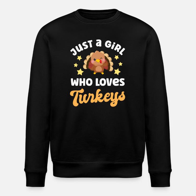 Truthahn Truthähne - Stanley/Stella Unisex Bio-Sweatshirt ROLLER - Schwarz