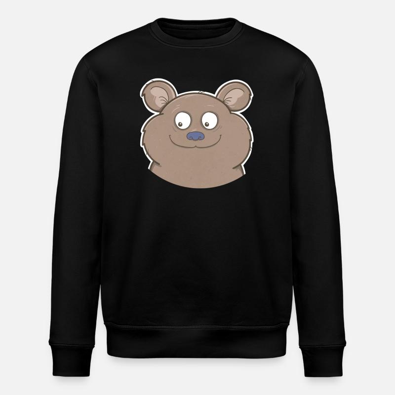 Bär - Stanley/Stella Unisex Bio-Sweatshirt ROLLER - Schwarz