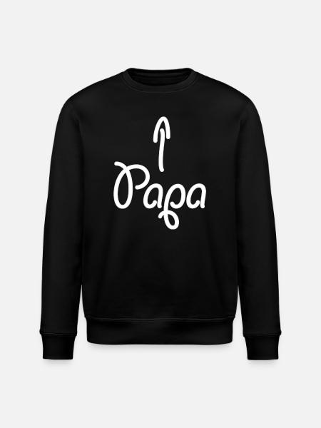 Dad (arrow) - Stanley/Stella ROLLER Unisex Organic Sweatshirt - black