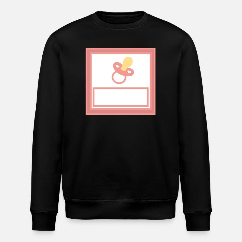Personalize your own baby template - Stanley/Stella ROLLER Unisex Organic Sweatshirt - black