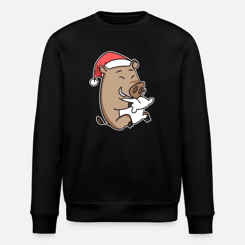 Sanglier Noël Sommeil Sommeil - Sweat bio ROLLER Stanley/Stella Unisexe - noir