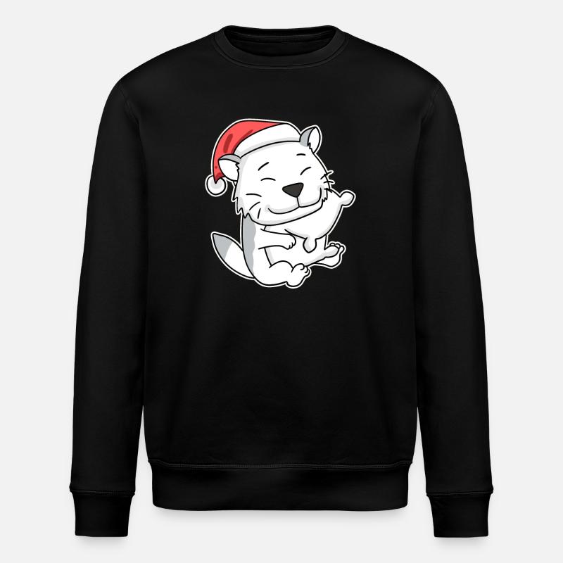 Burmilla Cat Noël Sommeil Fatigué - Sweat bio ROLLER Stanley/Stella Unisexe - noir