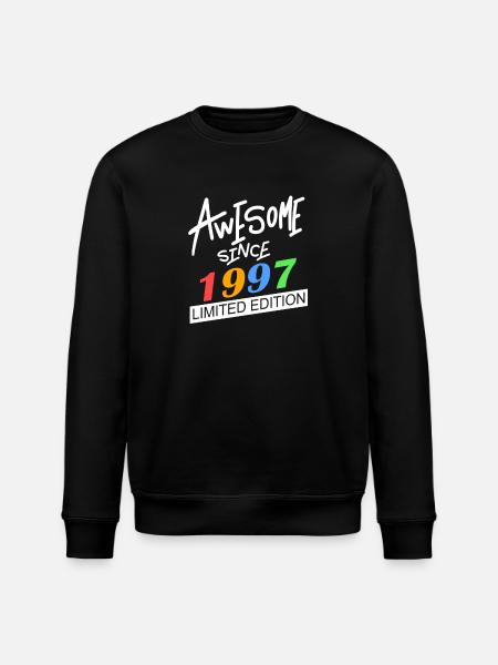 1997 - Born 1997 - Stanley/Stella ROLLER Unisex Organic Sweatshirt - black