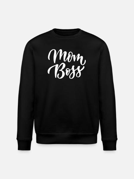 Mom Bos.s - Stanley/Stella ROLLER Unisex Organic Sweatshirt - black