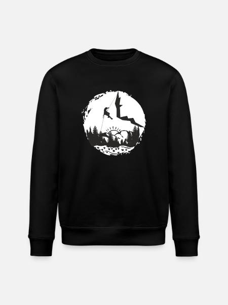 Time to Climb - Climbing Lovers - Stanley/Stella Unisex Bio-Sweatshirt ROLLER - Schwarz