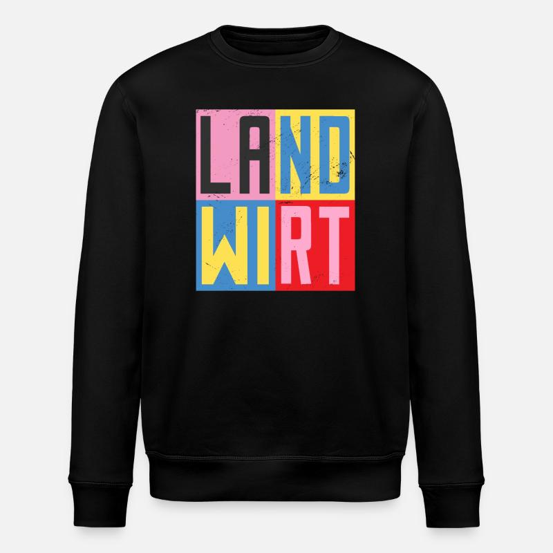 Landwirt Design - Stanley/Stella Unisex Bio-Sweatshirt ROLLER - Schwarz