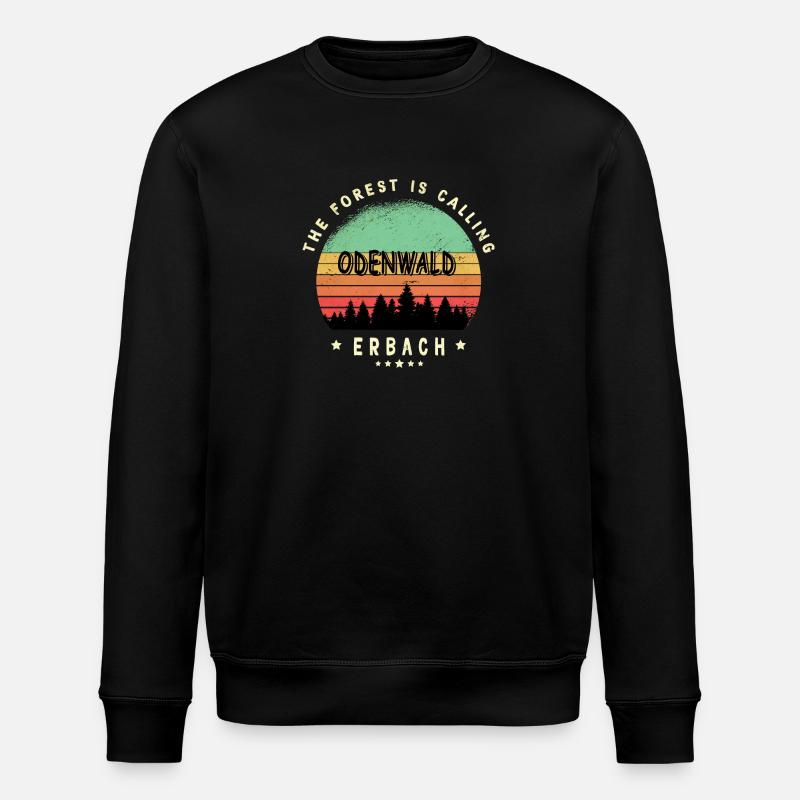Erbach Odenwald Design - Stanley/Stella Unisex Bio-Sweatshirt ROLLER - Schwarz