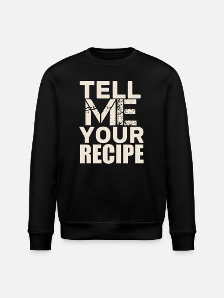 tell recipe - Stanley/Stella ROLLER Unisex Organic Sweatshirt - black