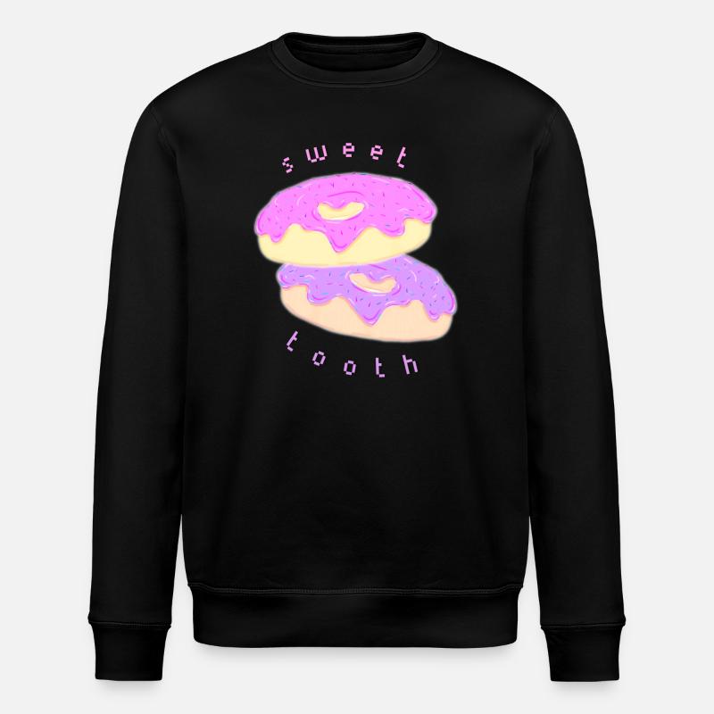 Dent sucrée - Sweat bio ROLLER Stanley/Stella Unisexe - noir