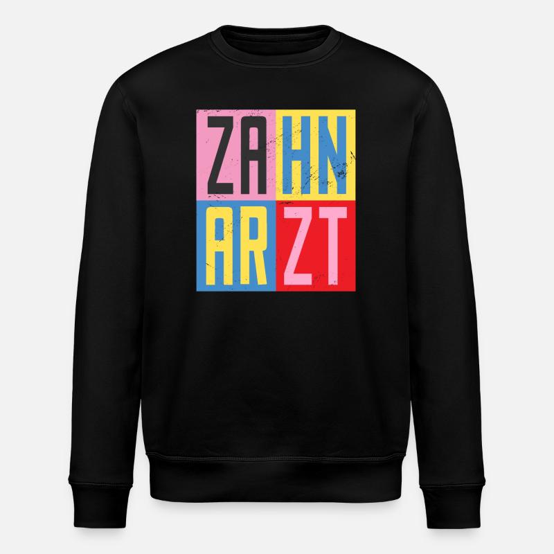 Zahnarzt Design - Stanley/Stella Unisex Bio-Sweatshirt ROLLER - Schwarz