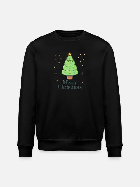 Merry Christmas - Stanley/Stella ROLLER Unisex Organic Sweatshirt - black