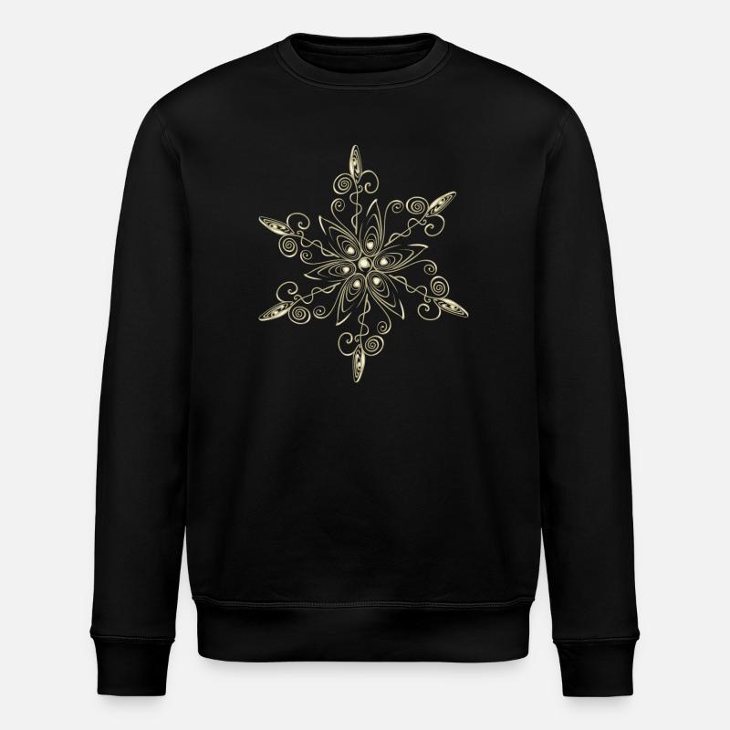Cristal de glace Snowflake Star - Sweat bio ROLLER Stanley/Stella Unisexe - noir
