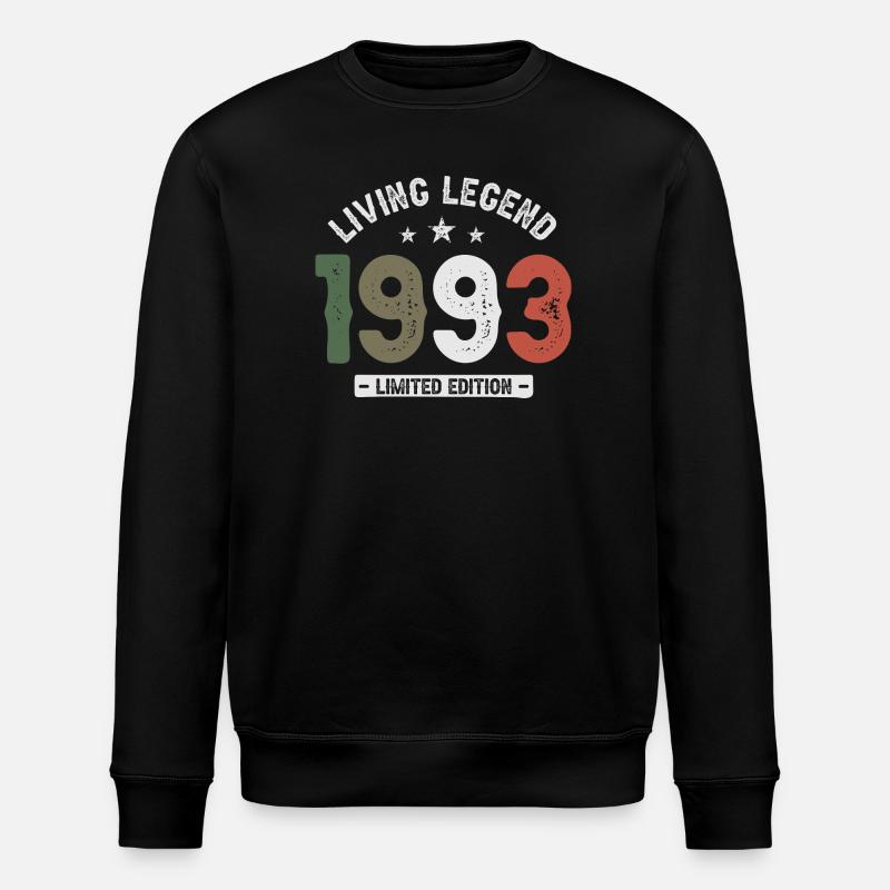Living Legend 1993 Limited Edition - Stanley/Stella ROLLER Unisex Organic Sweatshirt - black