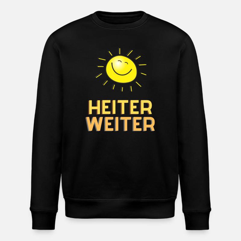 Heiter weiter - Stanley/Stella Unisex Bio-Sweatshirt ROLLER - Schwarz