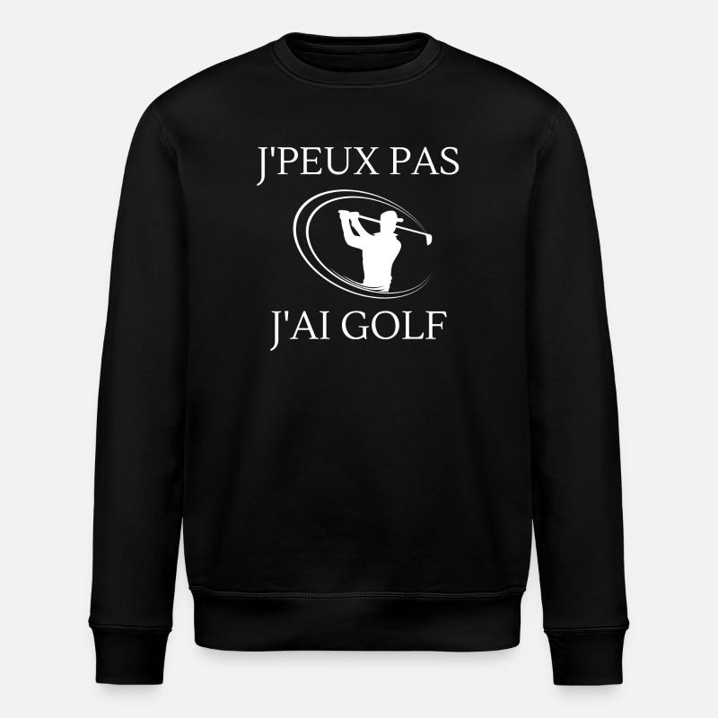 golf, fan de golf, golfeur - Sweat bio ROLLER Stanley/Stella Unisexe - noir
