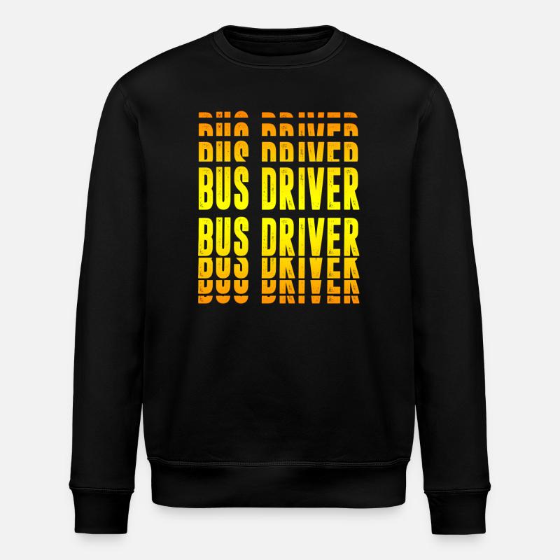 Bus driver design - Stanley/Stella ROLLER Unisex Organic Sweatshirt - black