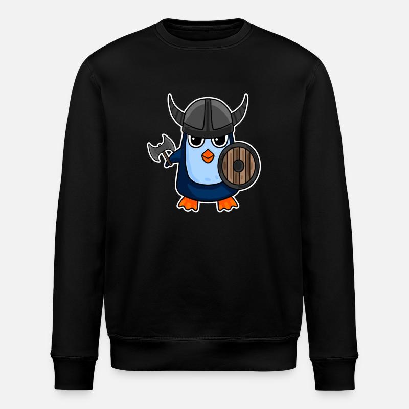 Viking Penguin Motif - Stanley/Stella ROLLER Unisex Organic Sweatshirt - black