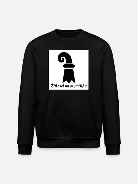Basel am Rhein - Stanley/Stella Unisex Bio-Sweatshirt ROLLER - Schwarz