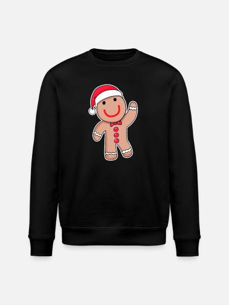 Sweet gingerbread - Stanley/Stella ROLLER Unisex Organic Sweatshirt - black