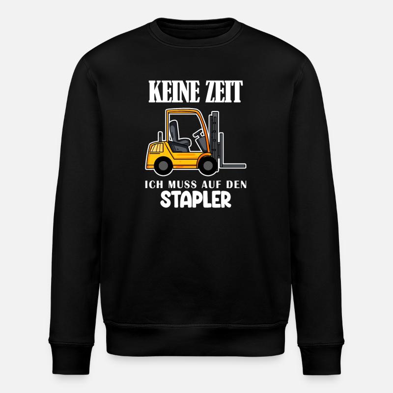 Staplerfahrer Gabelstapler Lager Logistik - Stanley/Stella Unisex Bio-Sweatshirt ROLLER - Schwarz
