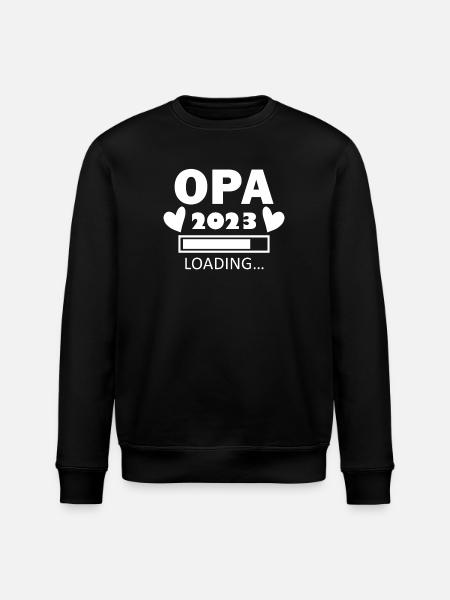 Opa 2023 - Opa werden - Bald Opa - Stanley/Stella Unisex Bio-Sweatshirt ROLLER - Schwarz