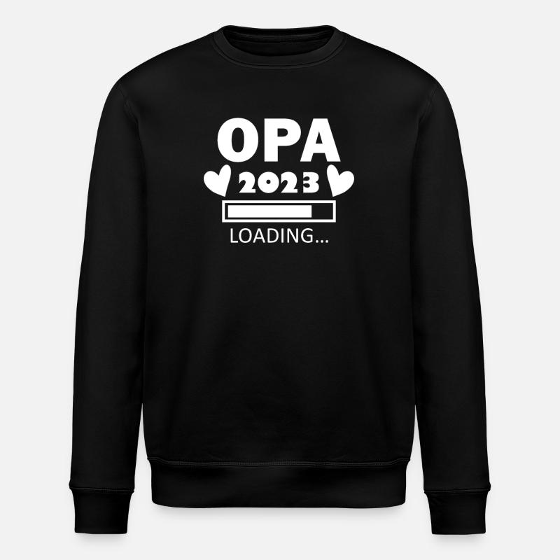 Opa 2023 - Opa werden - Bald Opa - Stanley/Stella Unisex Bio-Sweatshirt ROLLER - Schwarz