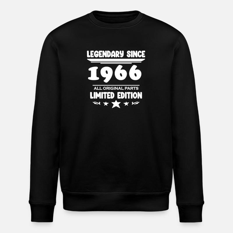 1966 - Stanley/Stella ROLLER Unisex Organic Sweatshirt - black