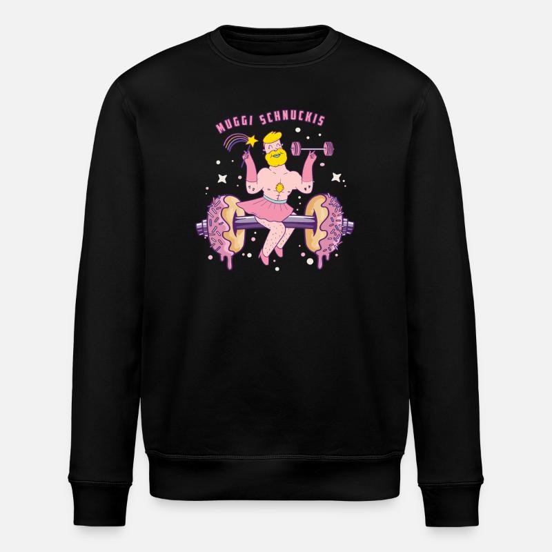 Die Muggi Schnuckis - Stanley/Stella Unisex Bio-Sweatshirt ROLLER - Schwarz