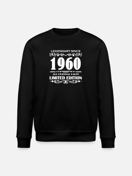 1960 - born 1960 - Stanley/Stella ROLLER Unisex Organic Sweatshirt - black