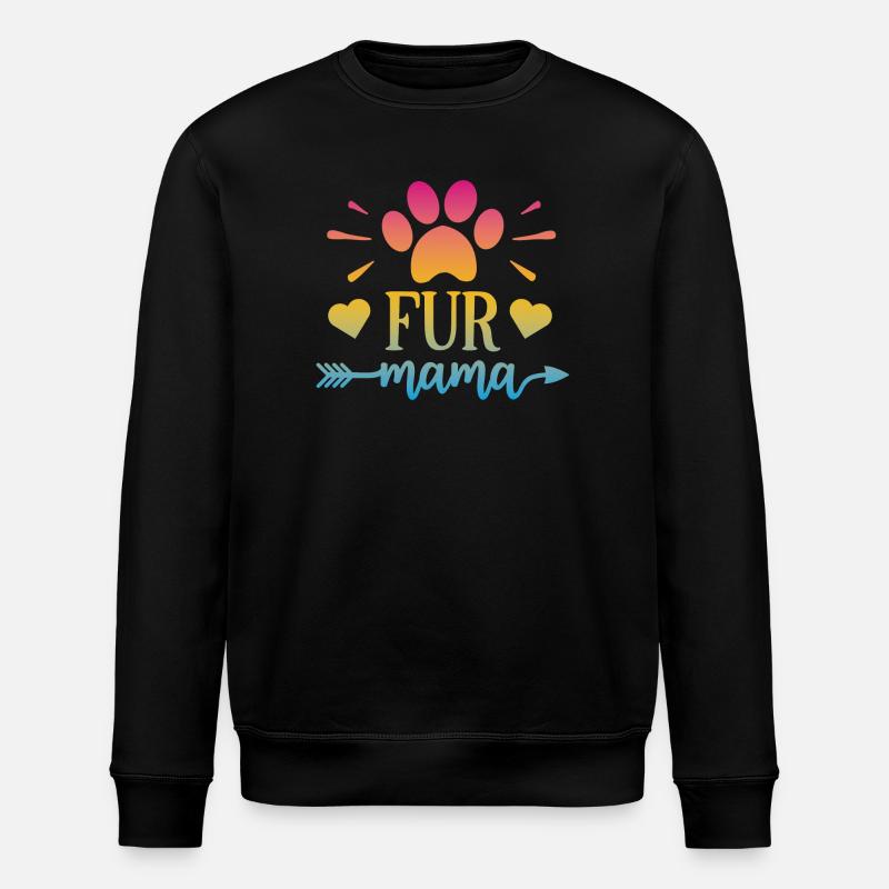 Fur Mama - Stanley/Stella ROLLER Unisex Organic Sweatshirt - black