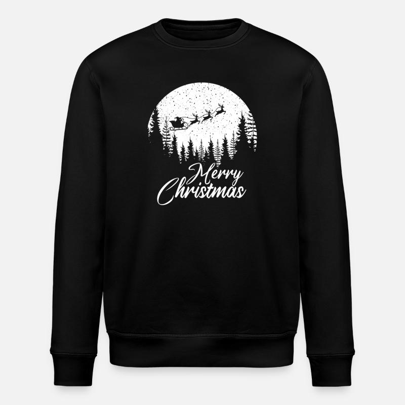 Chemise de Noël - Joyeux Noël - Sweat bio ROLLER Stanley/Stella Unisexe - noir