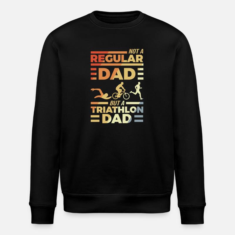 Triathlon Papa - Stanley/Stella Unisex Bio-Sweatshirt ROLLER - Schwarz