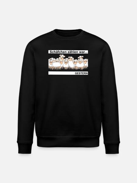 Schäfchen zählen - Stanley/Stella Unisex Bio-Sweatshirt ROLLER - Schwarz