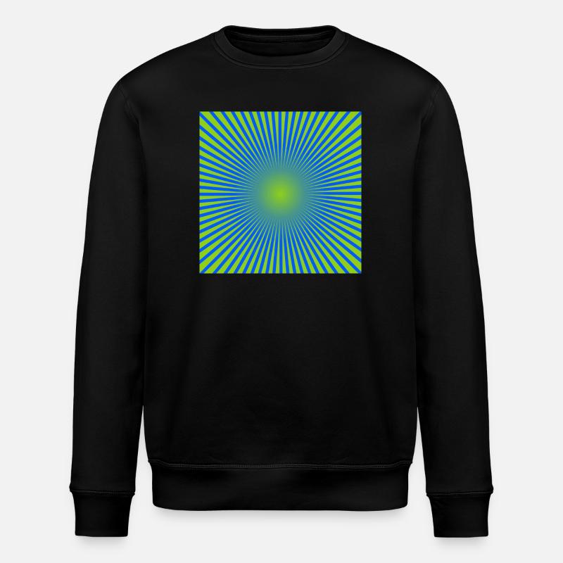 Green Disc - Stanley/Stella ROLLER Unisex Organic Sweatshirt - black