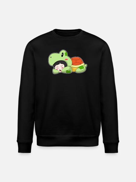 Turtle Girl Costume - Stanley/Stella ROLLER Unisex Organic Sweatshirt - black