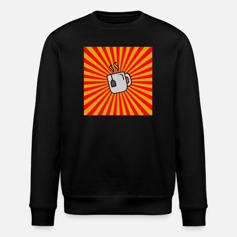 Sunburst Tea rouge jaune-Sunrise Teacup - Sweat bio ROLLER Stanley/Stella Unisexe - noir