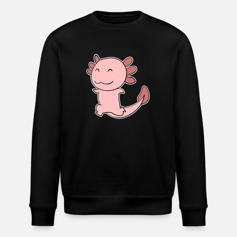 Motif Axolotl - Sweat bio ROLLER Stanley/Stella Unisexe - noir