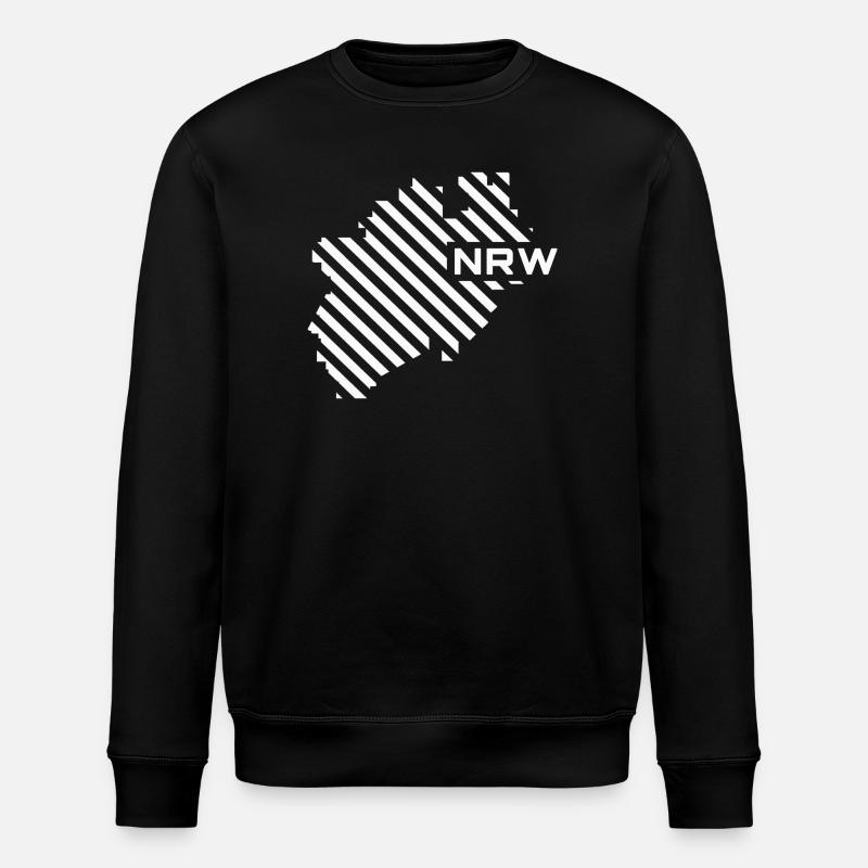 NRW Map - Stanley/Stella ROLLER Unisex Organic Sweatshirt - black