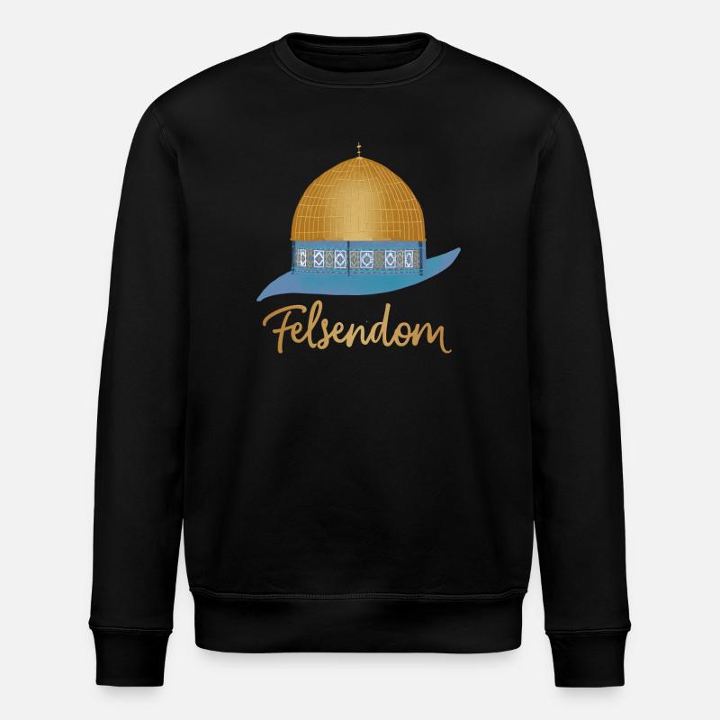 Jerusalem, Tempelberg, Felsendom - Stanley/Stella Unisex Bio-Sweatshirt ROLLER - Schwarz
