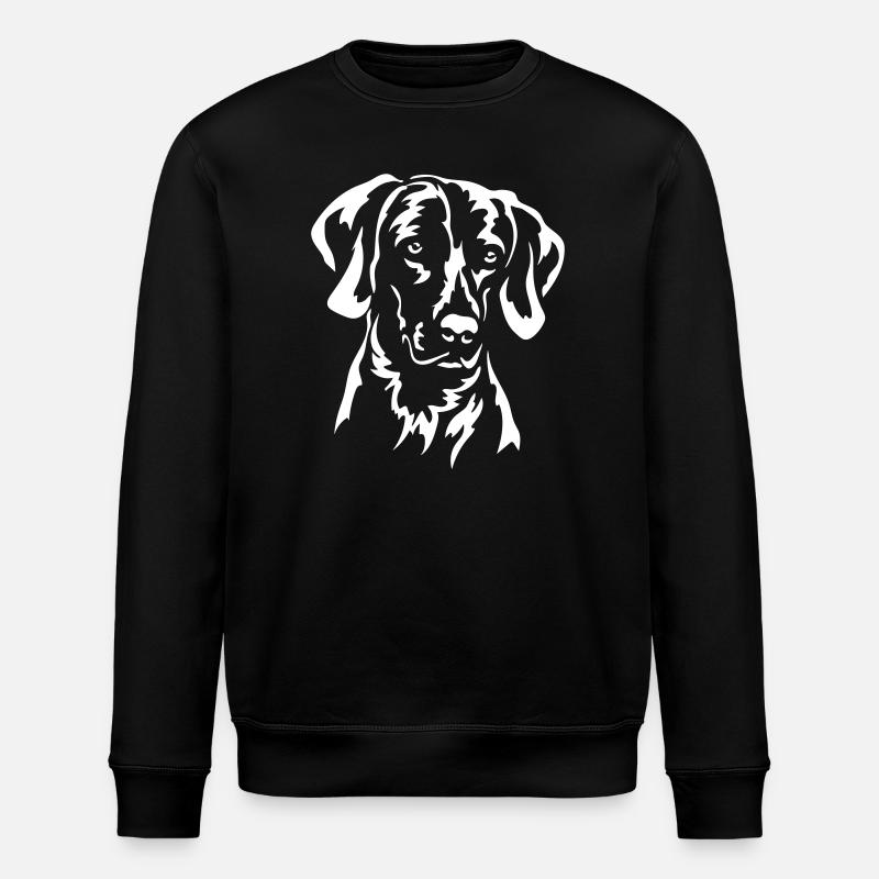 Weimaraner Kopf « Édition Noire » - Sweat bio ROLLER Stanley/Stella Unisexe - noir