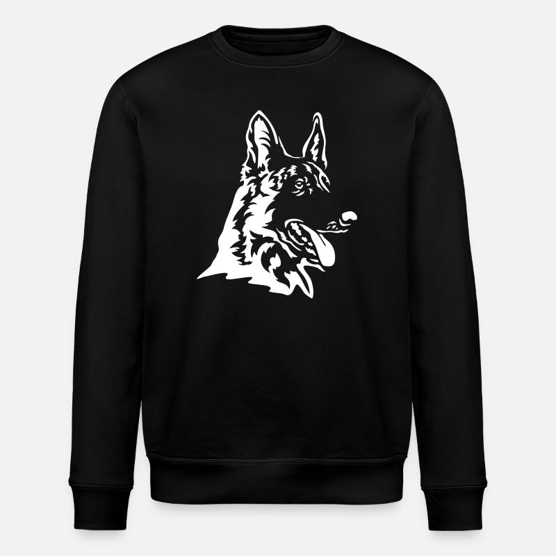 Hollandse Herder Head « Black Edition » - Sweat bio ROLLER Stanley/Stella Unisexe - noir