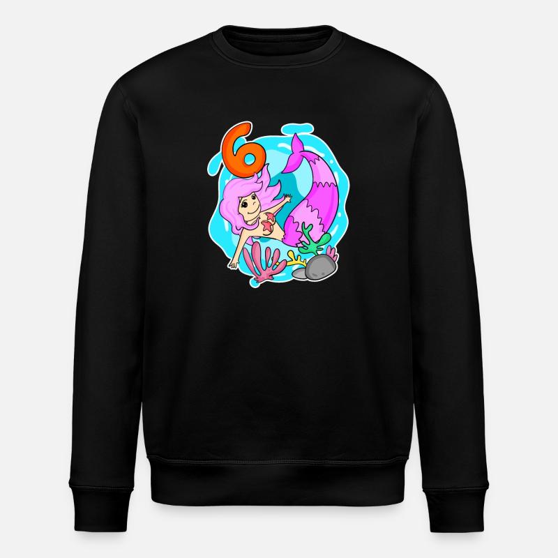 Fille 6 ans - Sirène - Sweat bio ROLLER Stanley/Stella Unisexe - noir