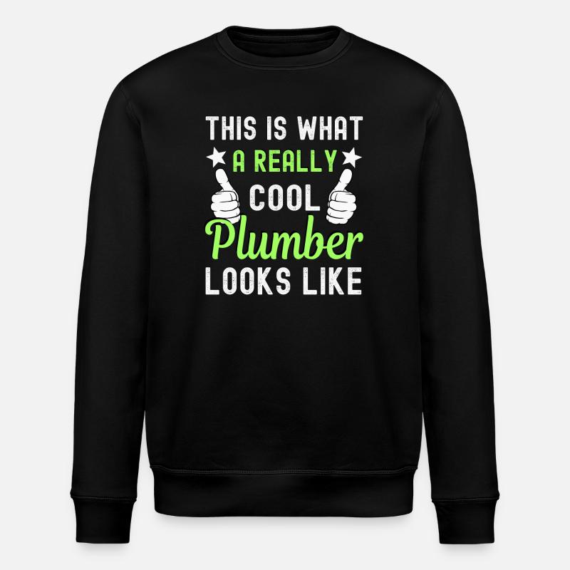 Plumber - Stanley/Stella ROLLER Unisex Organic Sweatshirt - black