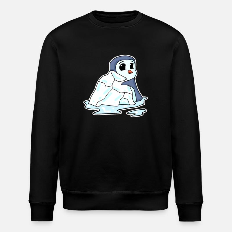 Penguin Penguins Seabird Seabirds - Stanley/Stella ROLLER Unisex Organic Sweatshirt - black
