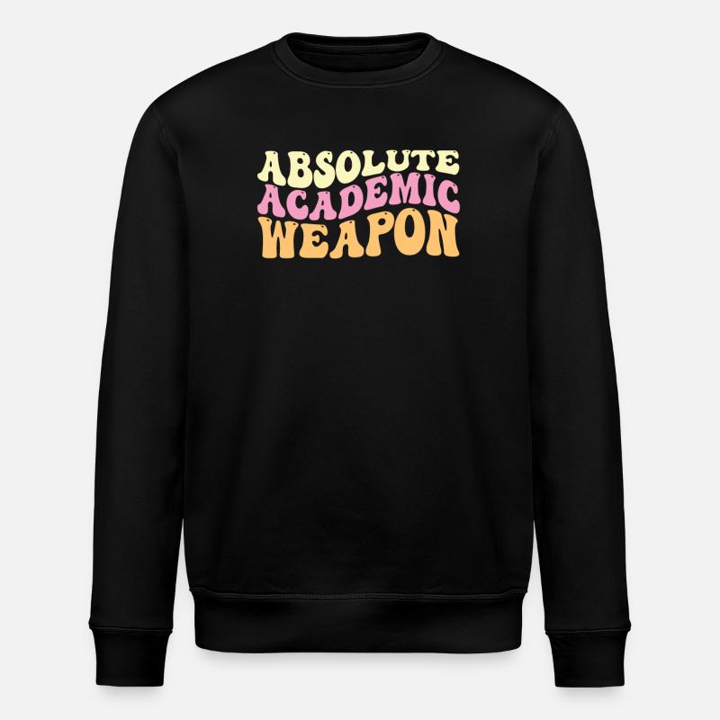 Studenten Absolute Academic Weapon - Stanley/Stella Unisex Bio-Sweatshirt ROLLER - Schwarz