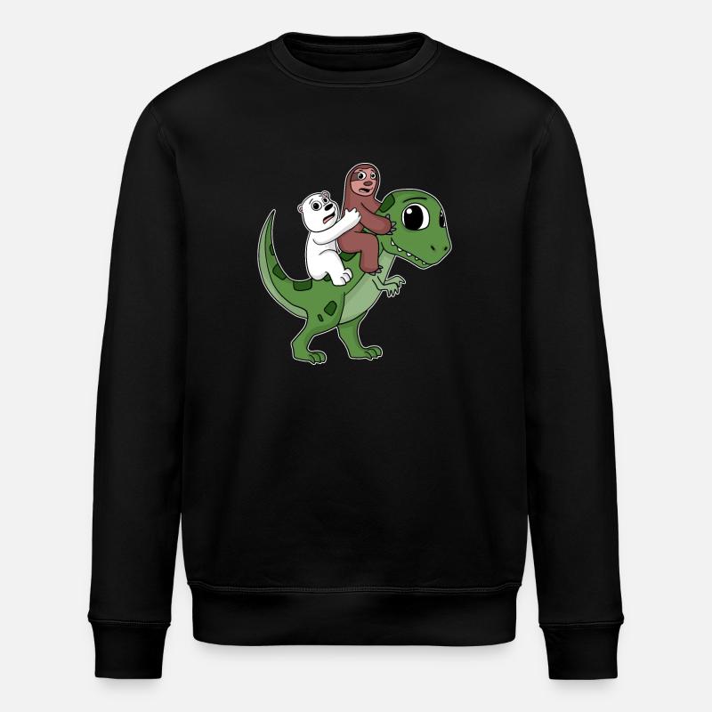 Dinosaure Dino Sloth Bear - Sweat bio ROLLER Stanley/Stella Unisexe - noir