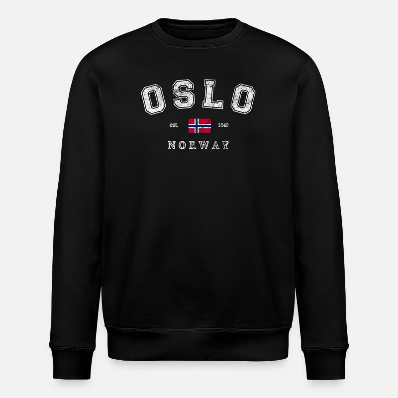 Oslo Norvège - Sweat bio ROLLER Stanley/Stella Unisexe - noir