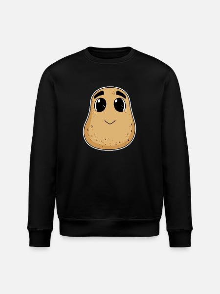 Potato motif - Stanley/Stella ROLLER Unisex Organic Sweatshirt - black